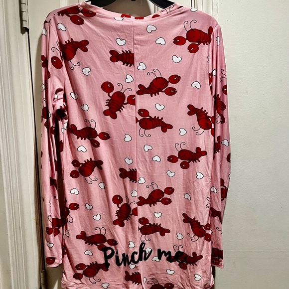 NWOT Weekend Edition Pinch me Lobster theme romper - Picture 2 of 11